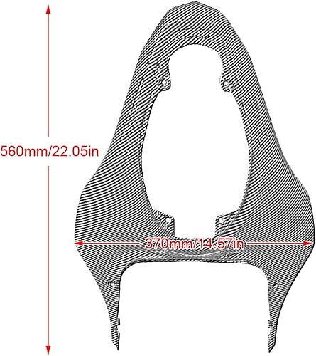 Miniatura 2 de KraNx Kit completo de carenado para asientos traseros de motocicleta, protección para panel de cola de pato para músculos abdominales Shekawasaki