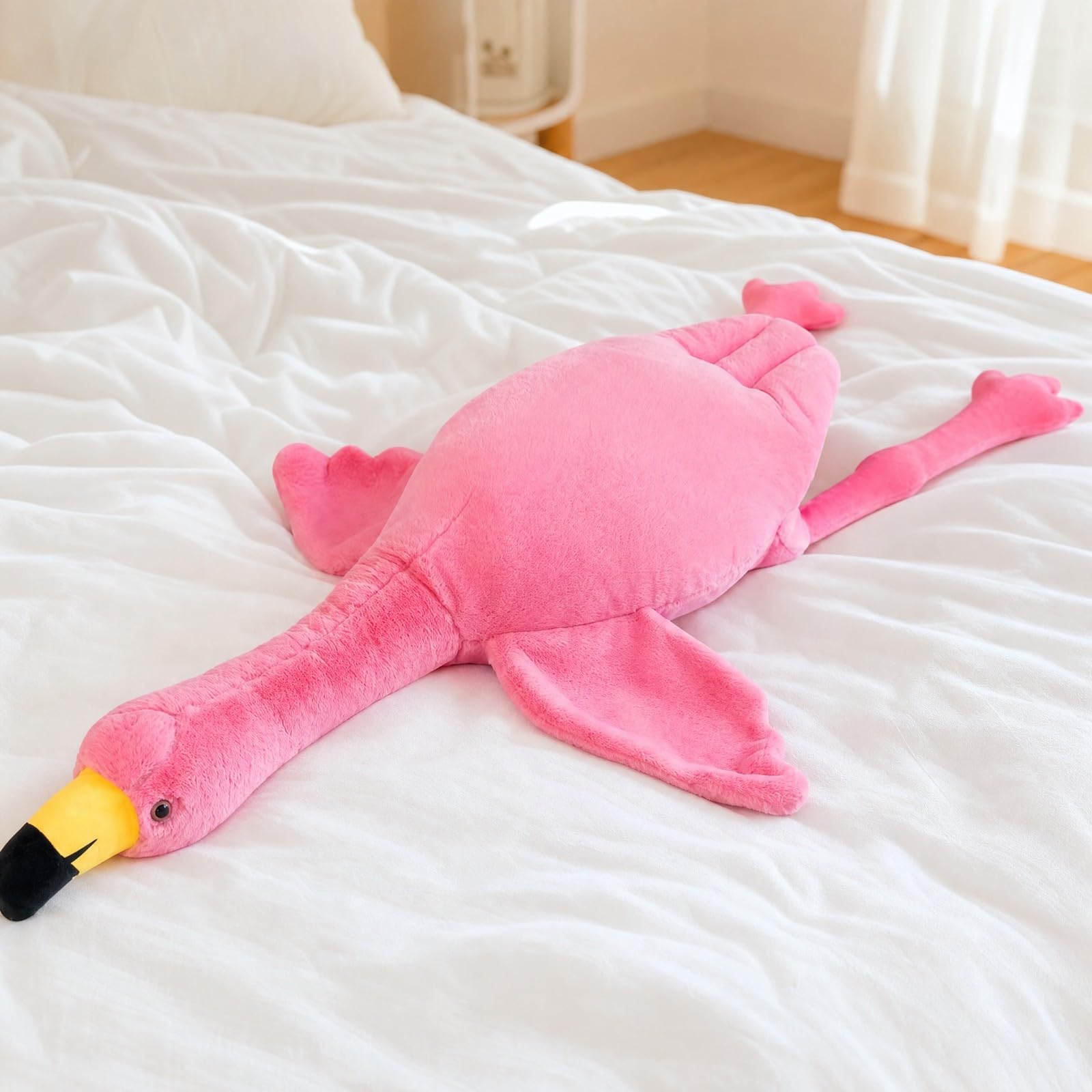 di Peluche Peluche con Collo Lungo Leggero per Soggiorno, Angolo Lettura, Gioco Immaginativo, 130CM