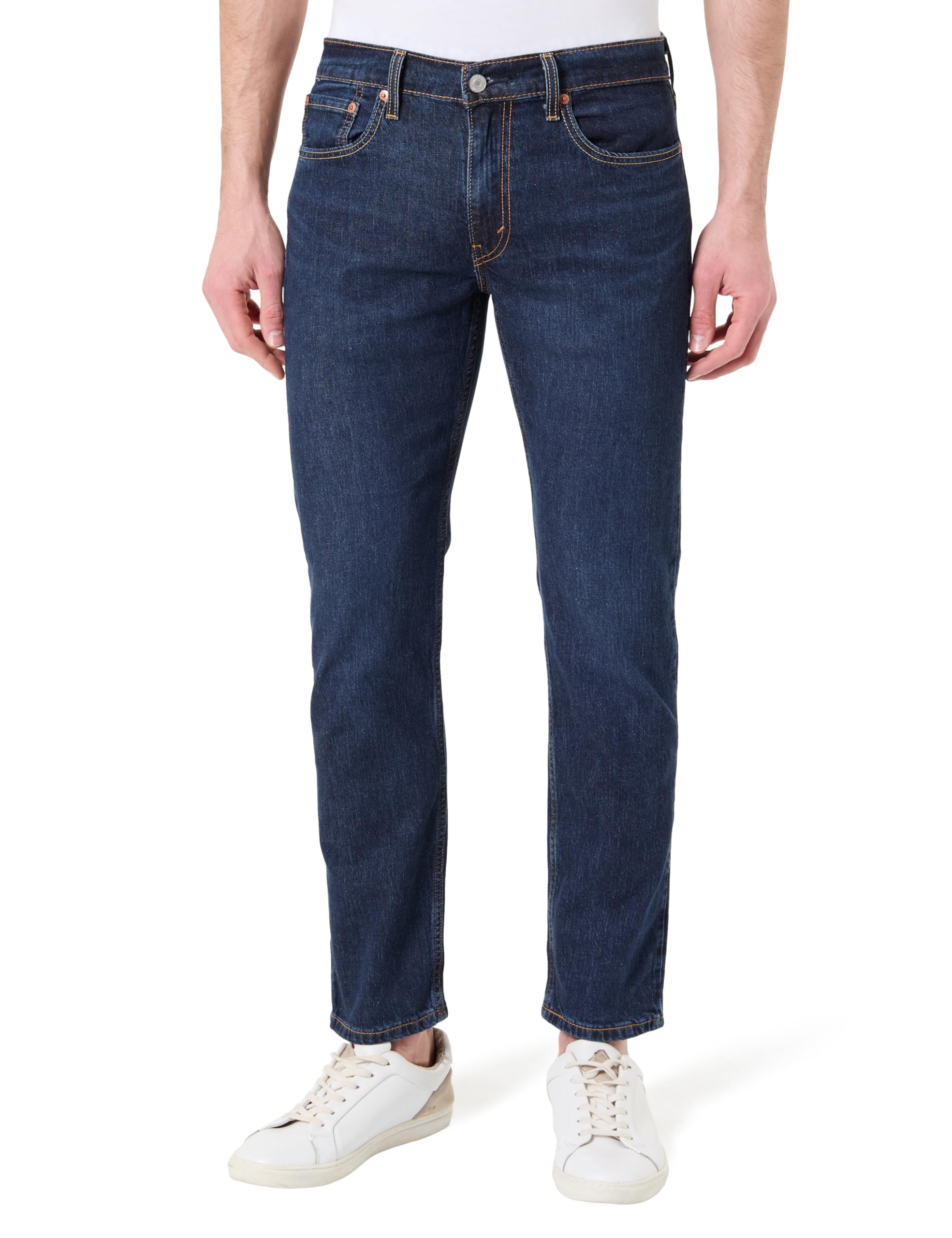 Levis Men's Blue Levi's 502 Taper Performance Jeans - Lake Side Cool Dark Wash - 34W X 34L