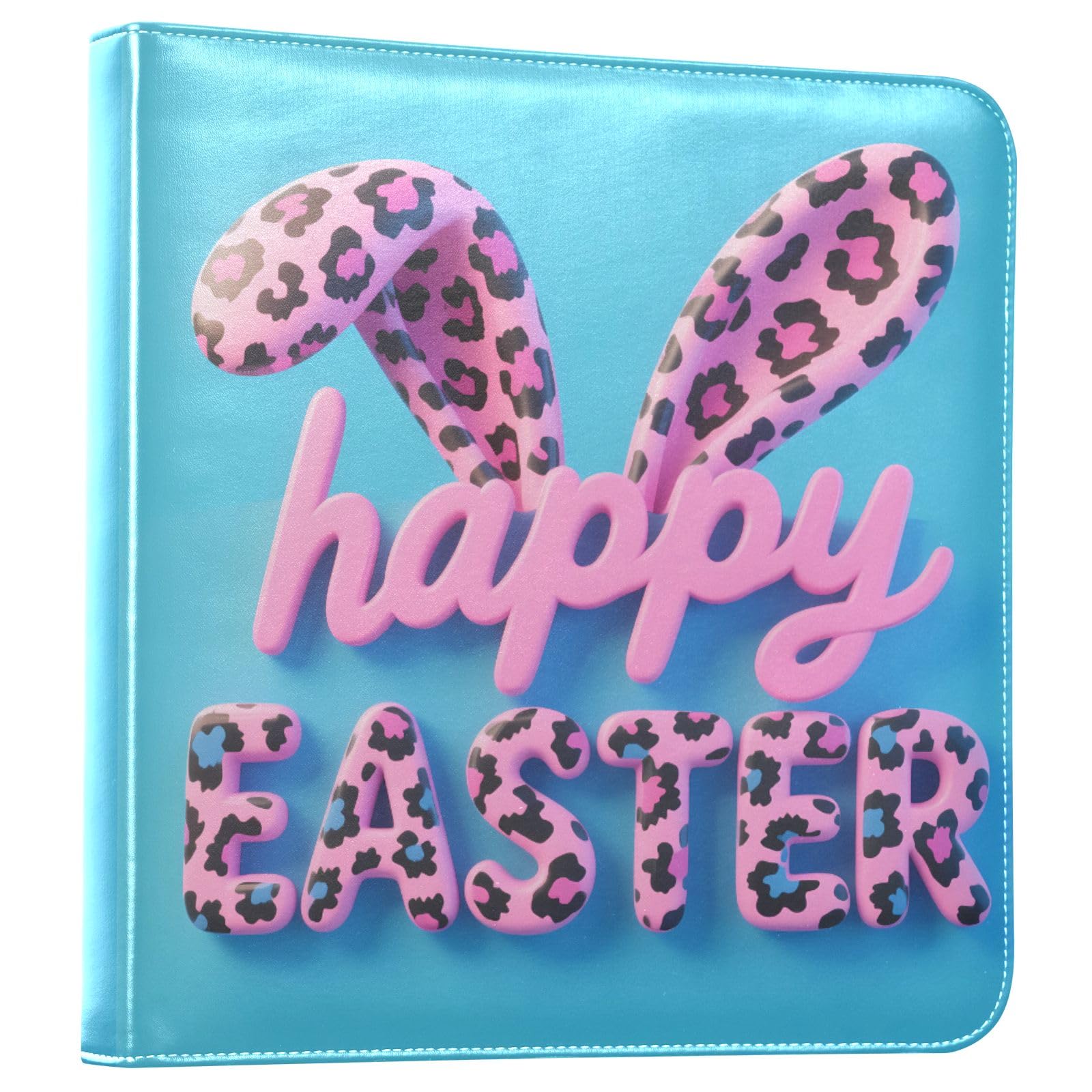 Album de scrapbooking en cuir PU Easter Typography pour album photo mariage et carnet de voyage