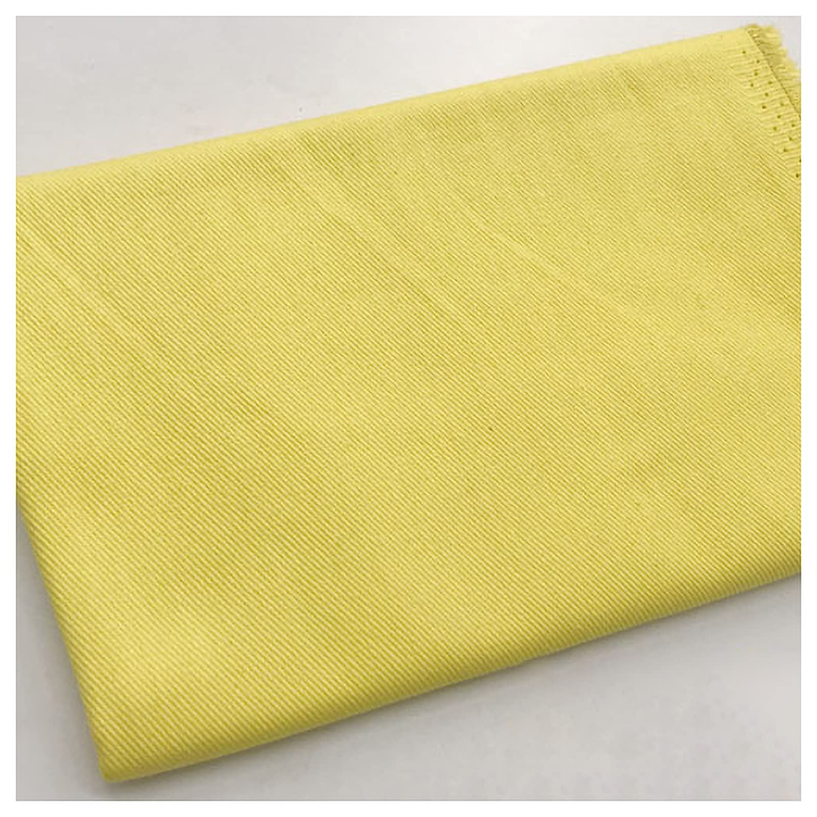 Tissu jean jaune en coton de 150 cm de large idéal pour coudre vos jupes d'été fait main