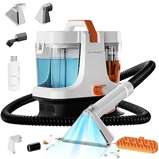 STARRYBOT Carpet and Upholstery Cleaner, 15KPa, White | Carpet cleaner lifts pet mess, stains and spills from carpets, upholstery, car seats and sofas. - Amazon product rated Grade A