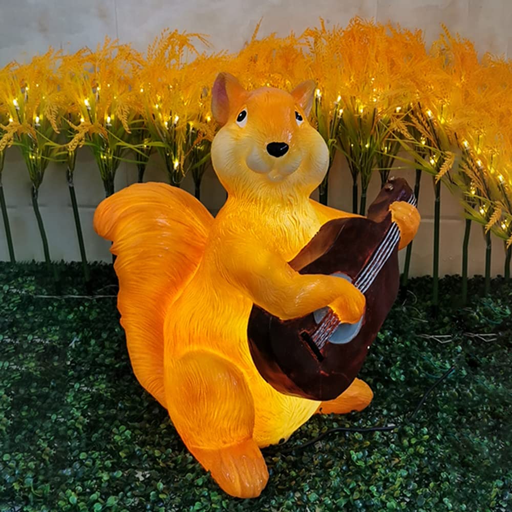 Statua żółwia ogrodowego – solarna figurka zwierzęcia z żywicy LED, ręcznie malowana, odporna na warunki atmosferyczne, dekoracja trawnika, duża, 50 cm, ozdoba na zewnątrz