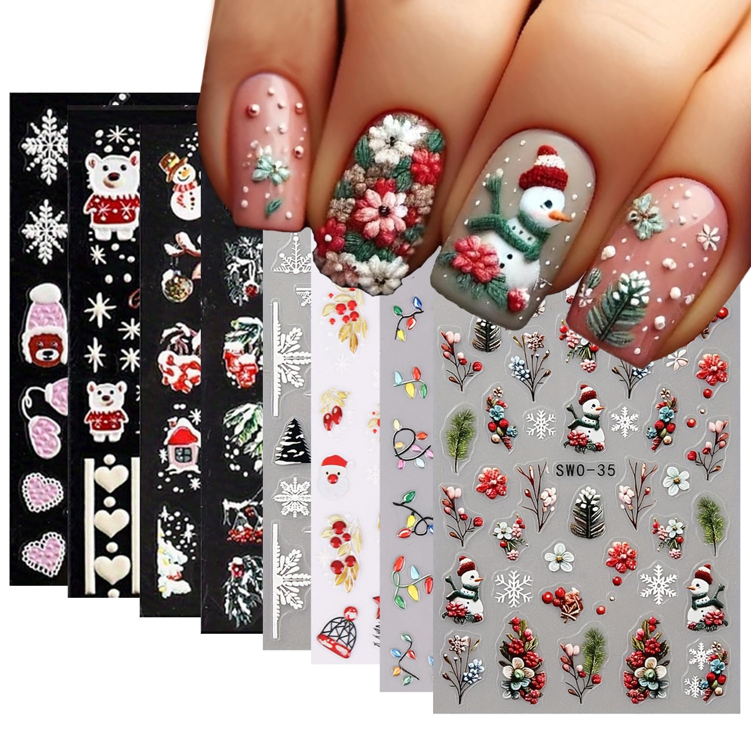 Halloween Nail Stickers - Cute Ghosts & Pumpkins -27