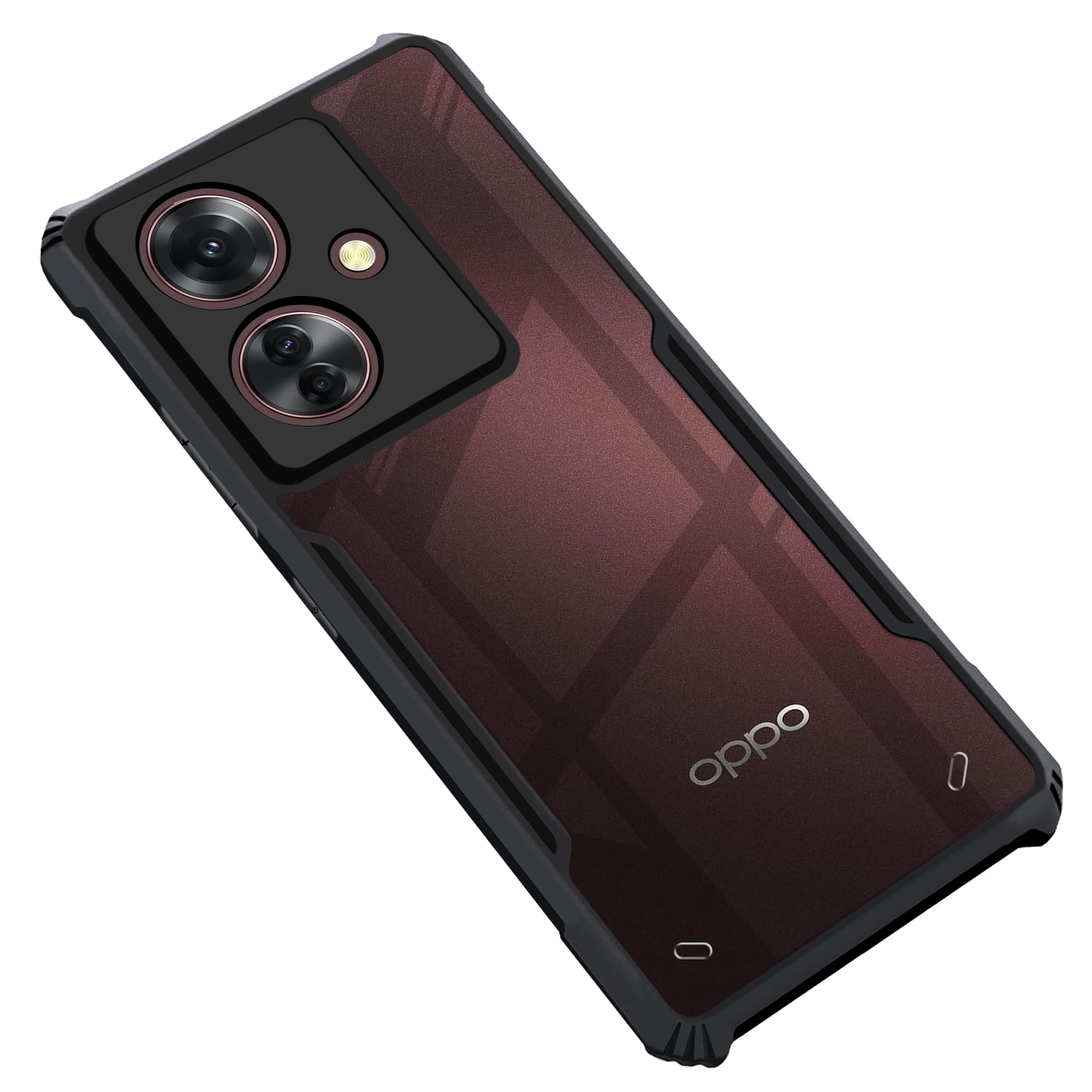 CEDO Oppo F25 Pro (5G) Back Case Cover | Camera Protection Shockproof Bumper-Edge | Acrylic Crystal Clear 360 Degree Protection TPU+PC | Transparent Eagle Back Case Cover (Black) (B0CZ98NNQ2) Amazon Price History, Amazon Price Tracker