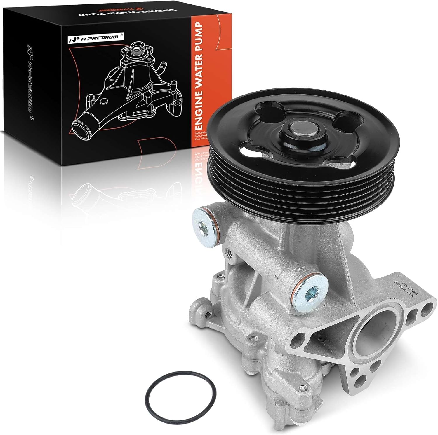 A-Premium Engine Water Pump with O-ring & Pulley Compatible with Suzuki Grand Vitara 2009-2013 Kizashi SX4 2010-2013 SX4 Crossover 2012 2.0L 2.4L