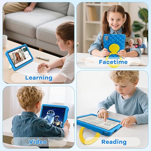 Miniatura 8 de DMOAO Tablet infantil de 10.1 pulgadas Android 15-30GB RAM+64GB ROM (1TB expandible), Octa-Core 2.0GHz, pantalla de luz anti-azul, 6000mAh, WiFi 6,