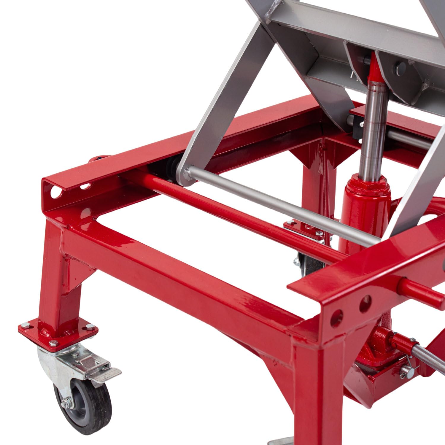 KATSU Tools Cavalletto Idraulico Alzamoto con Ruote, 135 kg