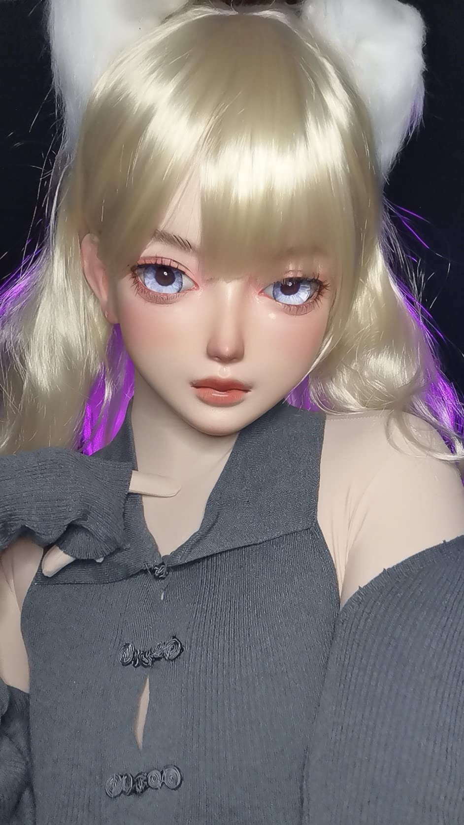 Amazon.co.jp: Female Anime Cosplay Half Head Human Style