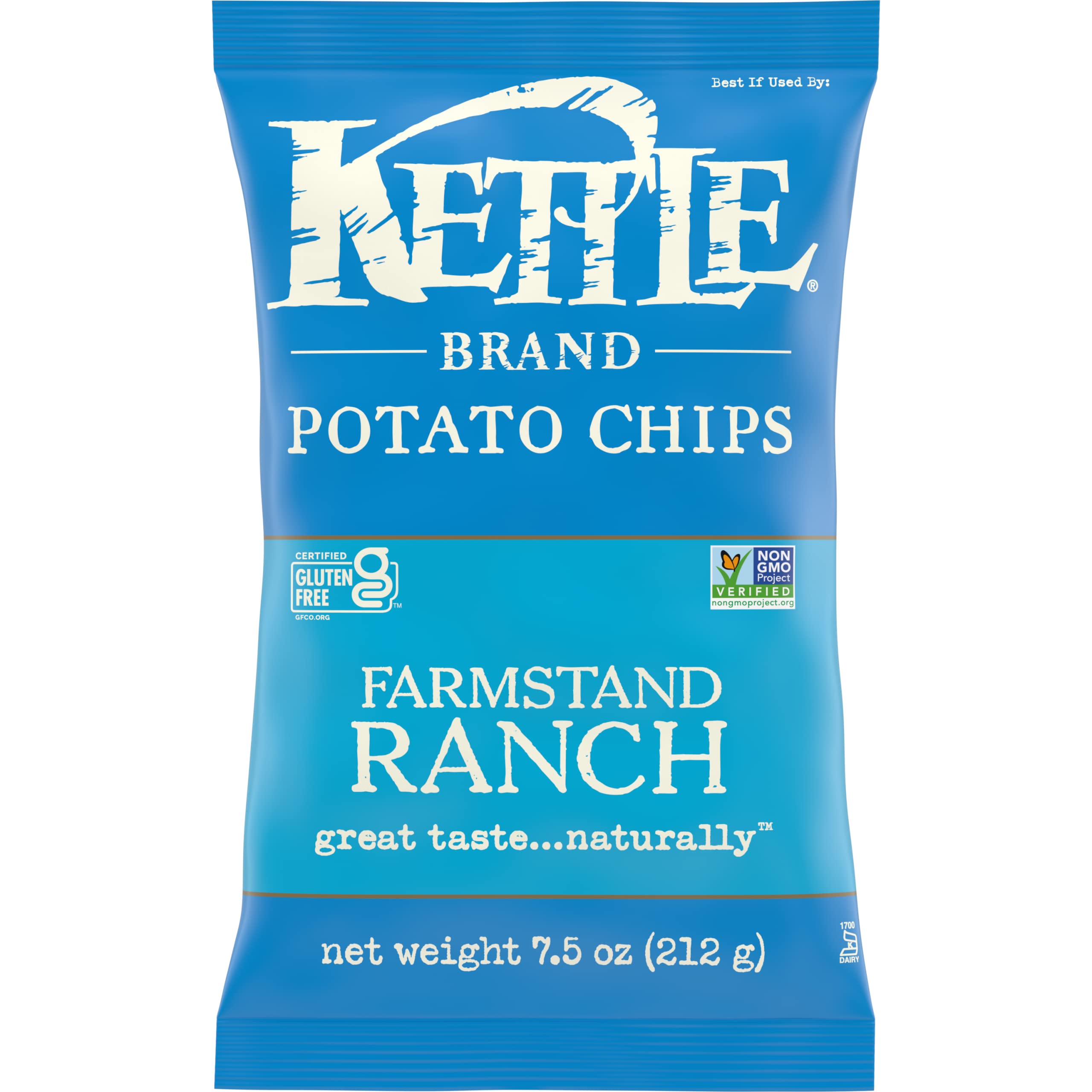 Kettle BrandPotato Chips Farmstand Ranch Kettle Chips, 7.5 Oz