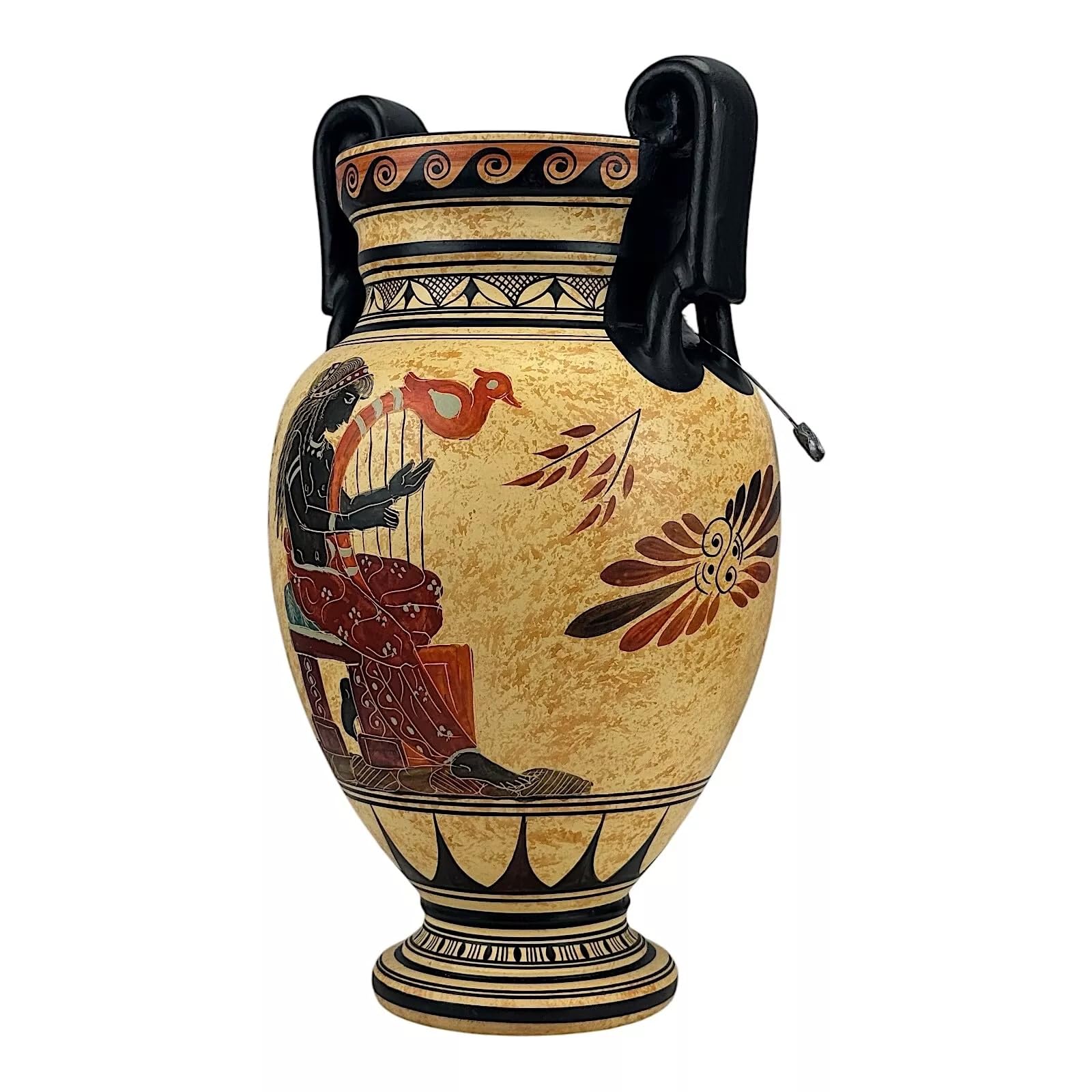 Amazon.co.jp: ミューズ 演奏 Lyre アンフォラ 花瓶 古代ギリシャ陶器