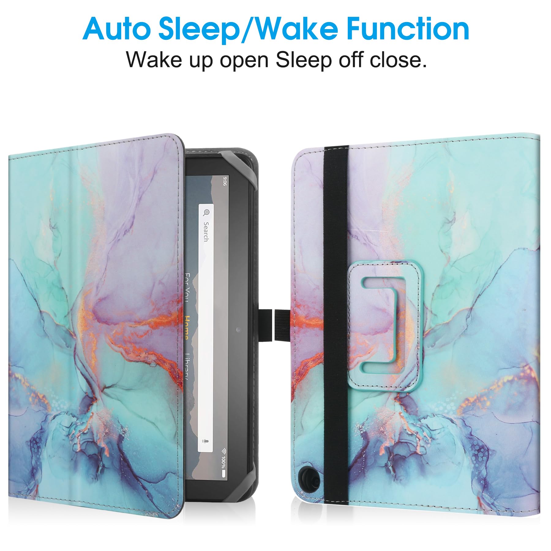 SINSO Universal Stand Folio Case Cover For All 7-8" Tablets (For