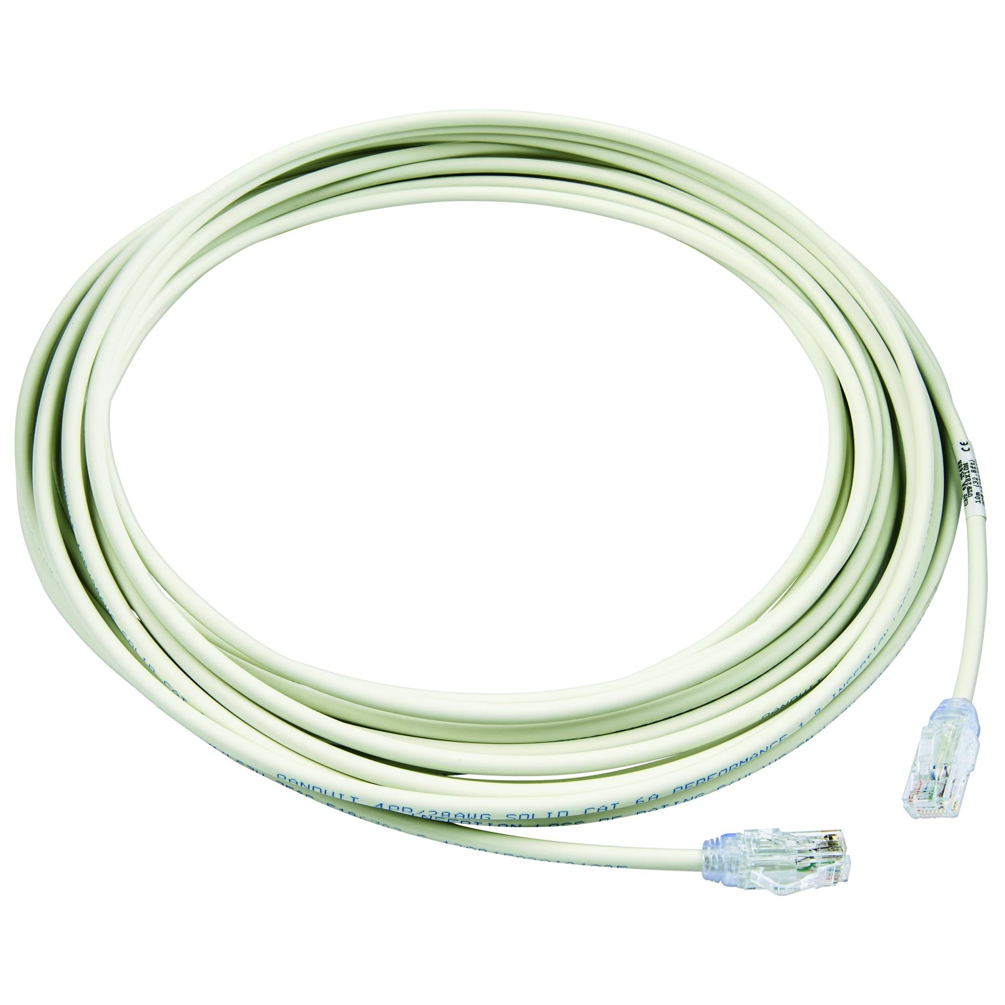 Panduit UTP28X10M - Cable de red (10 m, Cat6a, U/​UTP (UTP), RJ-​45, RJ-​45, Blanco)