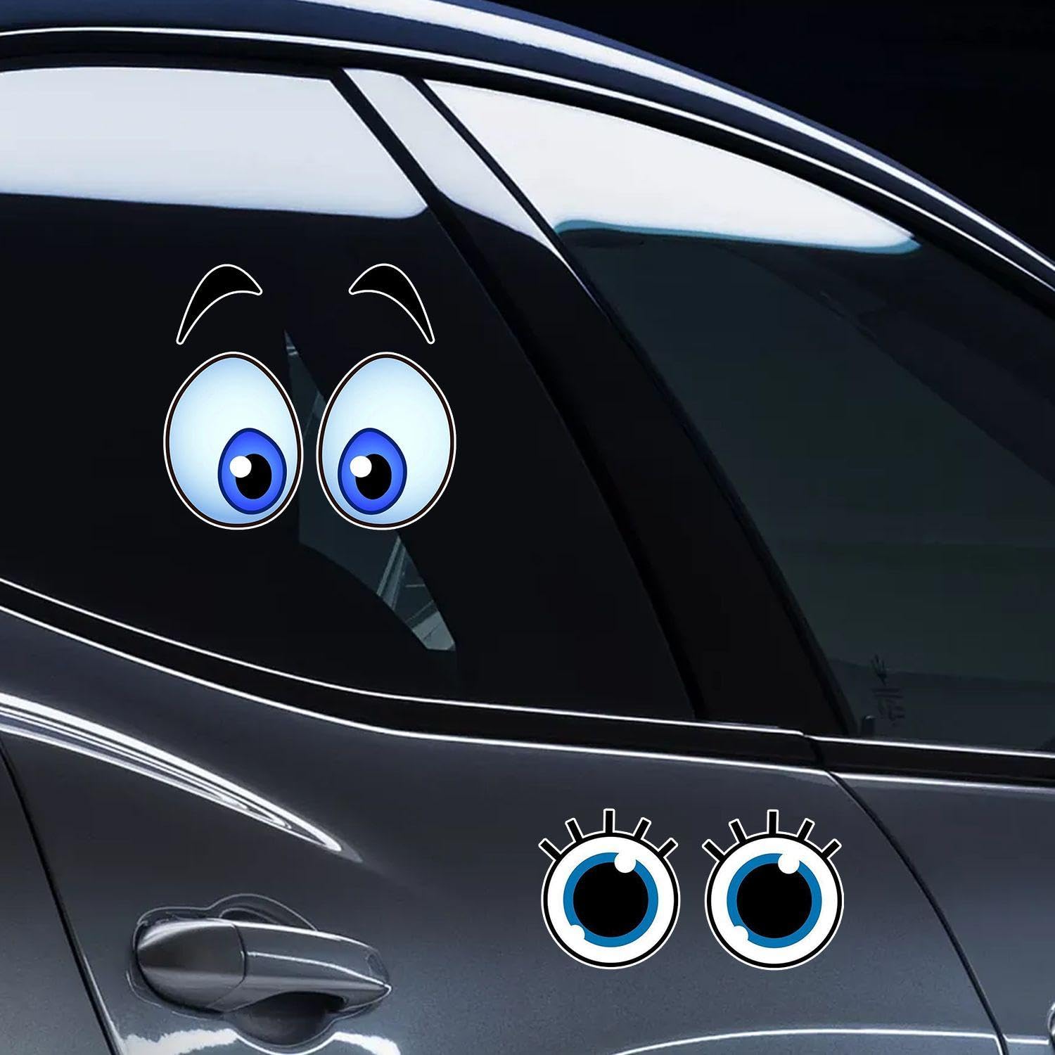 WUFGWBD 5 Big Eye Decorative Stickers, Interesting Stickers, Creative Stickers, Cartoon Eye Stickers, Waterproof Stickers - Image 3