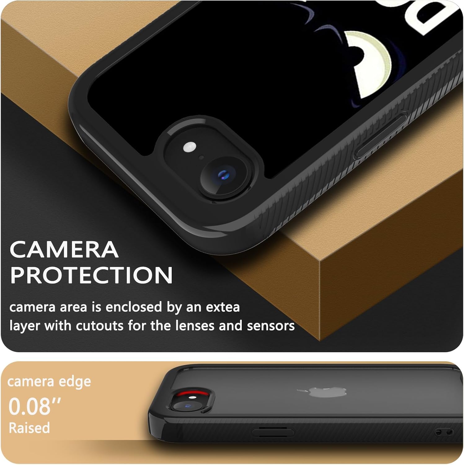 Street Fashion Cool Funny Don't Touch My Phone Design Compatible with iPhone 16e Case for Boys Man Luxury Shockproof Rugged Cover Dual Layer Soft TPU + Hard PC Bumper Full-Body Protective Case - Image 4