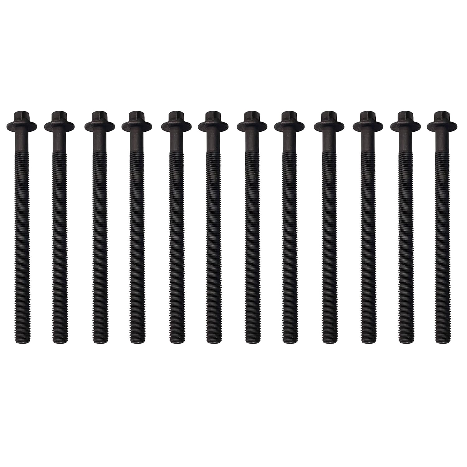 ES72474 Engine Cylinder Head Bolt Set, Suitable for BULCK Encore 1.4L 13-16 Cruze 1.4L 11-16 SONIC1.4L 12-16 TRAX 1.4L 13-16 Volt 1.4L 13-16 (12 Pieces)