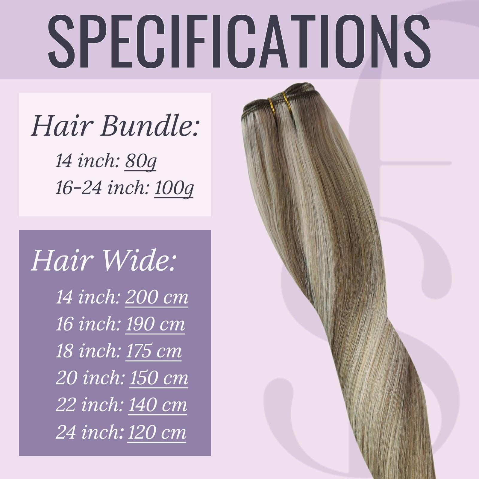 Fshine Matassa Capelli Veri Tessitura 30CM 80g Extension Capelli Veri Cucire Marrone Chiaro Alto Biondo Platino Weft Real Hair Extensions Matassa Capelli Remy #8P60