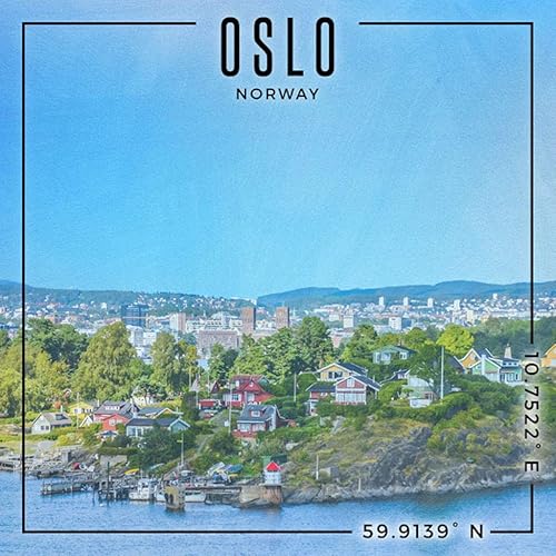 Miniatura 2 de Scrapbook Customs 30052 Oslo Norway Coordinates 12 x 12 Papel de recortes de doble cara - 1 hoja