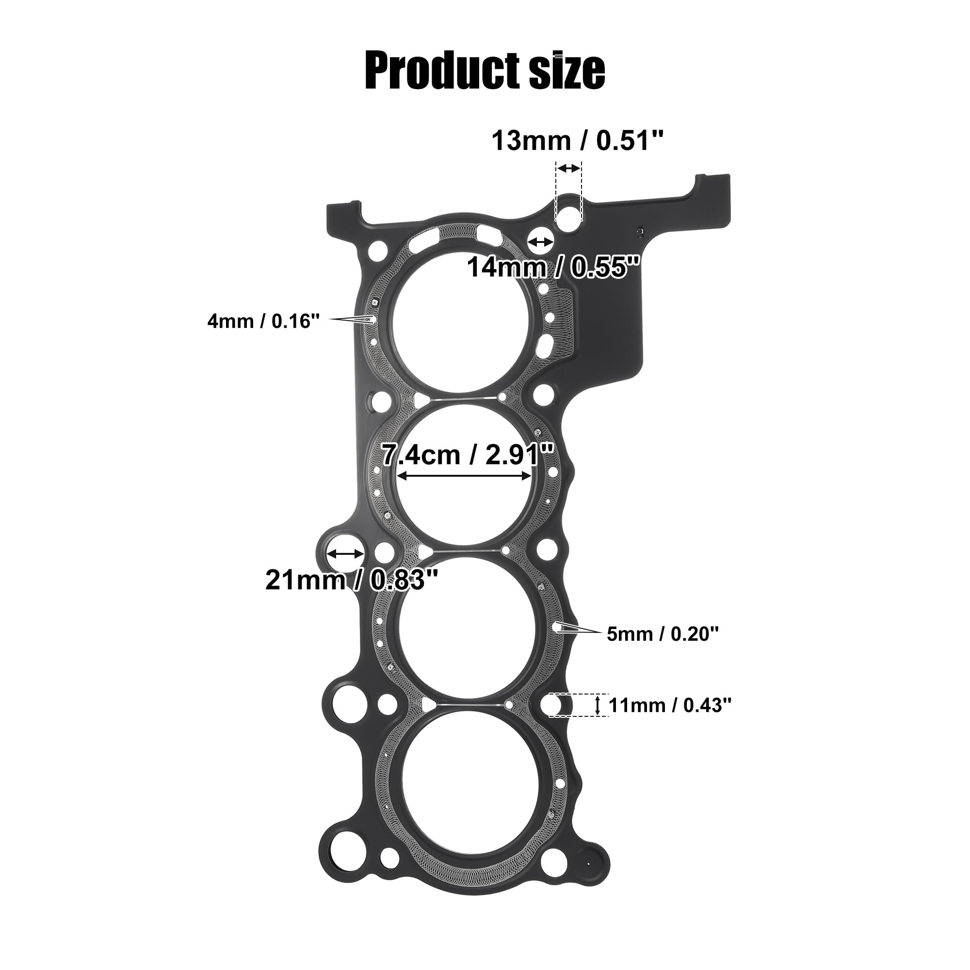Amazon | uxcell シリンダーヘッドガスケット 番号12251-59B-004 Honda 