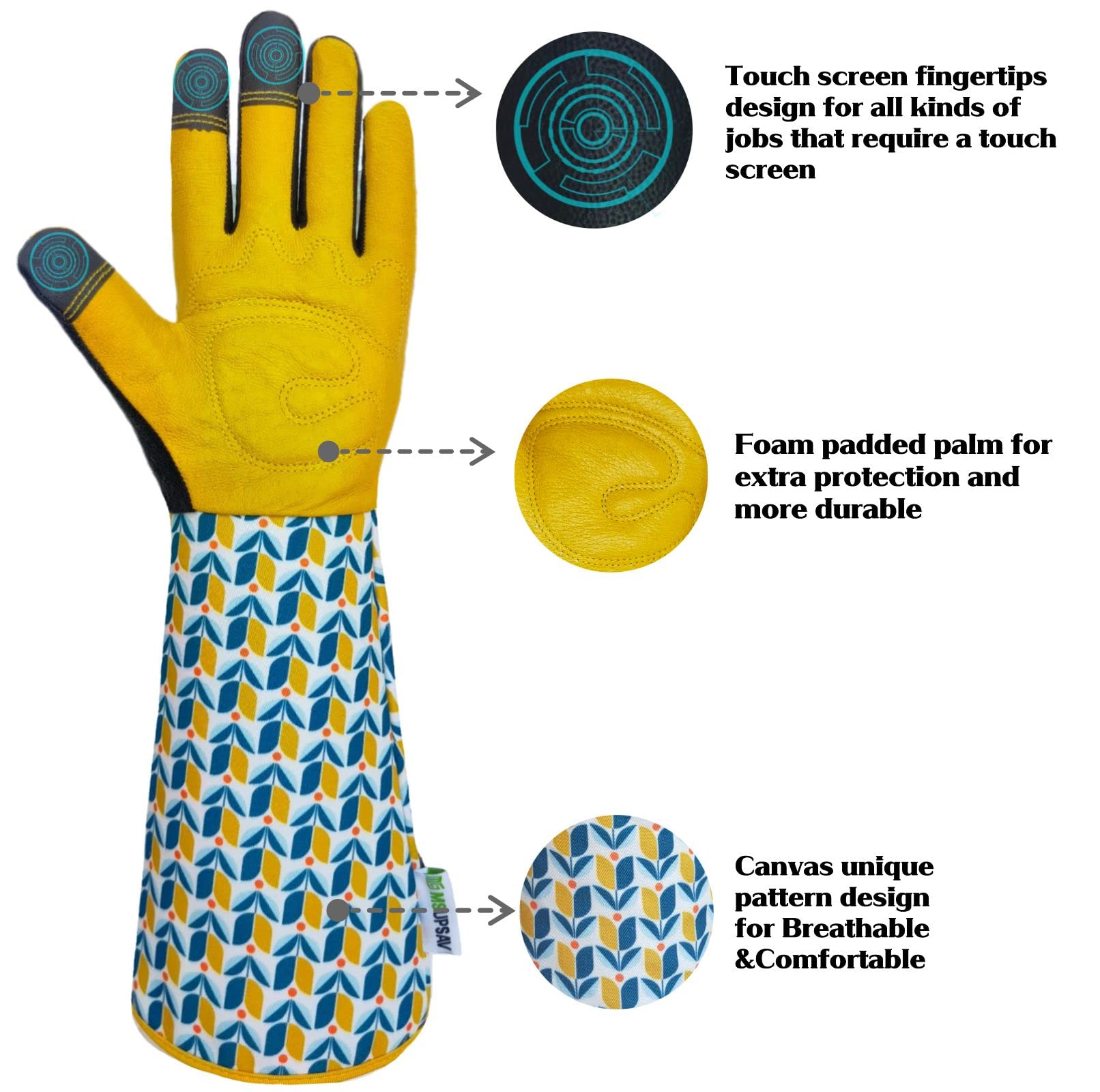 Zlysycm Gartenhandschuhe für Damen und Herren, Thorn Proof Garden Handschuhe, Arbeitshandschuhe, Gartengeschenke