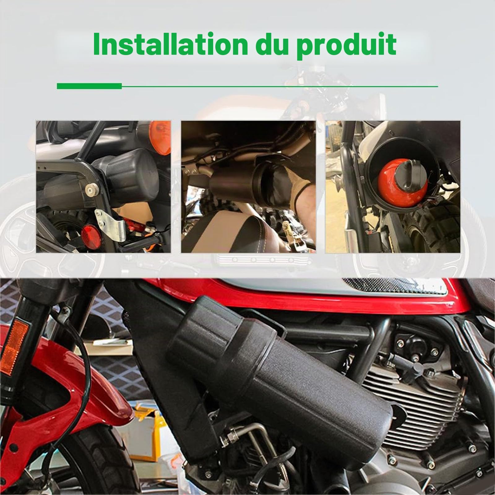 Tube à Outils de Moto étanche, Boîte de Rangement de Réparation de Placement de Outils de Moto, Organisateur Imperméable, Tube de Rangement pour Moto, Pièces de Moto étanches Tube à Outils, moyen