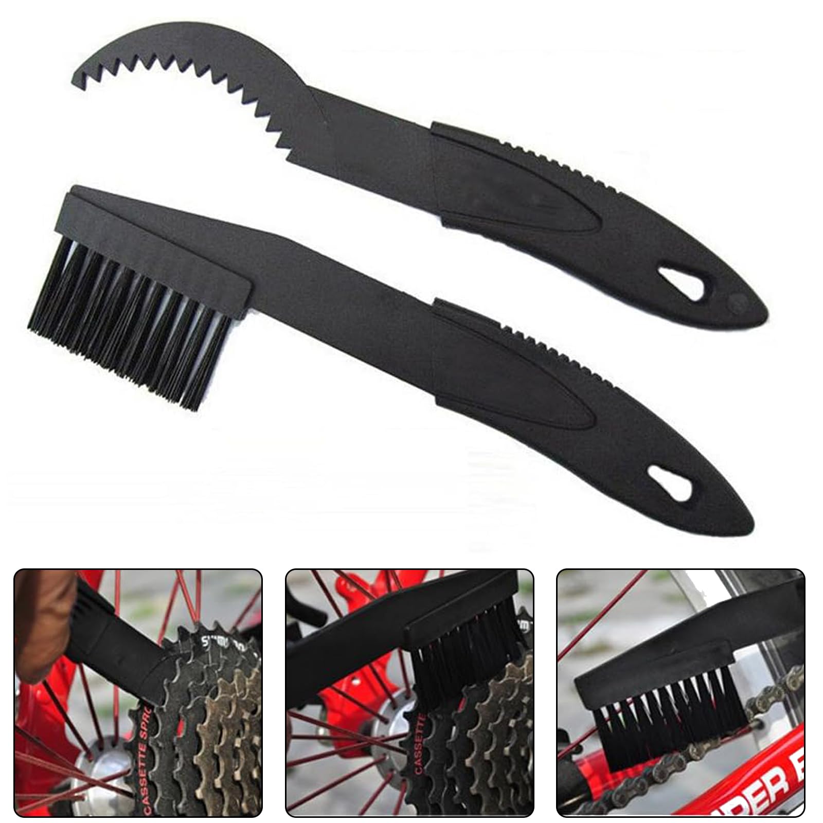 Fahrrad Kettenreinigungsgerät Kit – Reinigungswerkzeug Set mit Bürsten für Fahrradkette, MTB & Rennrad, schnelle & gründliche Reinigung