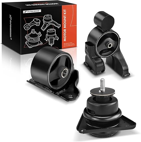 A-Premium Kit de montaje de motor de 3 piezas compatible con Kia Forte 2010-2013, Forte Koup 2010-2013, Forte5 2012-2013, transmisión automática