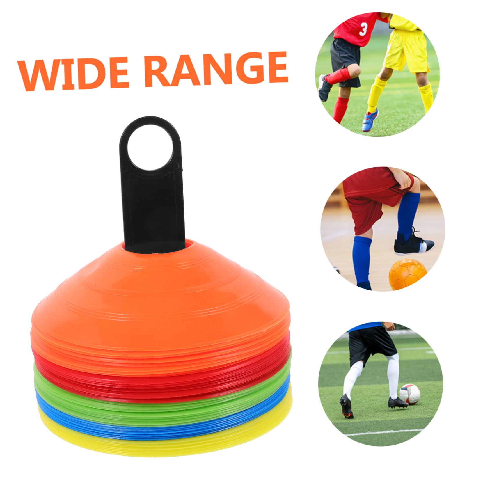 Coni Calcio in Plastica Coni per Allenamento Sportivo Agilità per Calcio e Basket