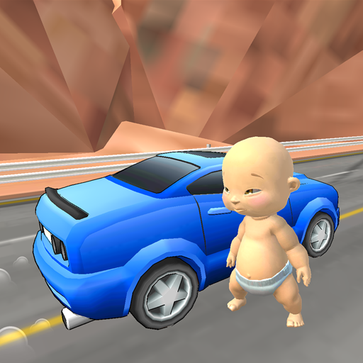Naugty Baby Crazy Car Driving Challenge