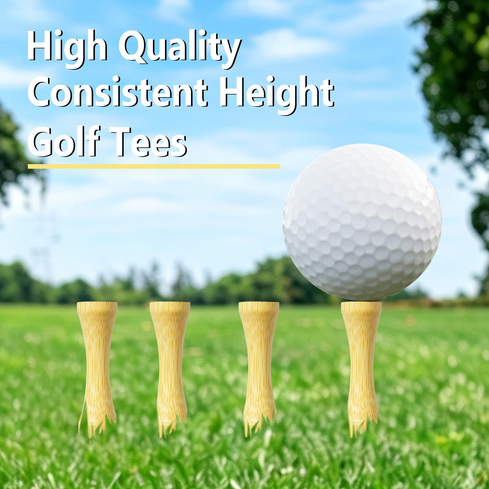 Castle Golf Tees Holz Step Down Tees 100 zählen