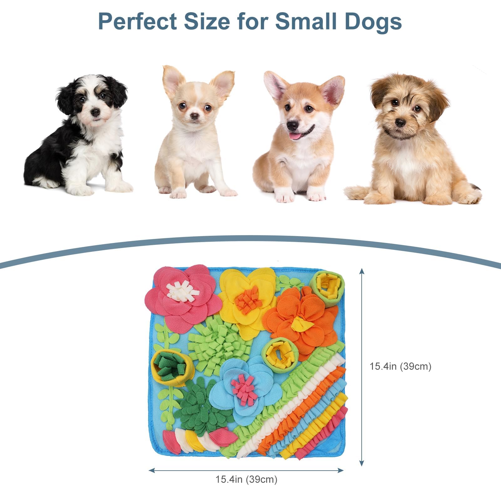 Ankilo Snuffle Mat for Dogs Dog Snuffle Mat, Interactive Feeding Game Reduces Boredom and Anxiety - Image 3