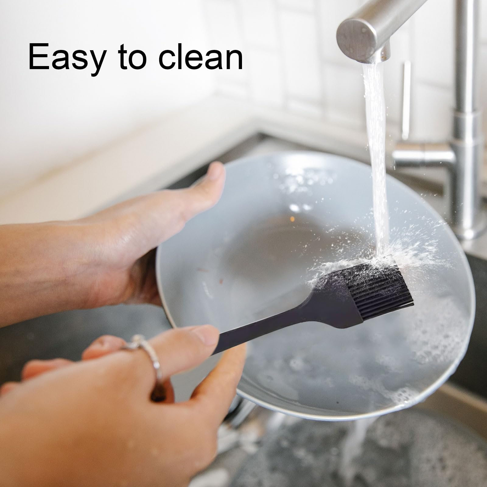 Pennelli Da Cucina In Silicone - 4 Pezzi Resistenti Al Calore Per Barbecue E Forno - Foto 4