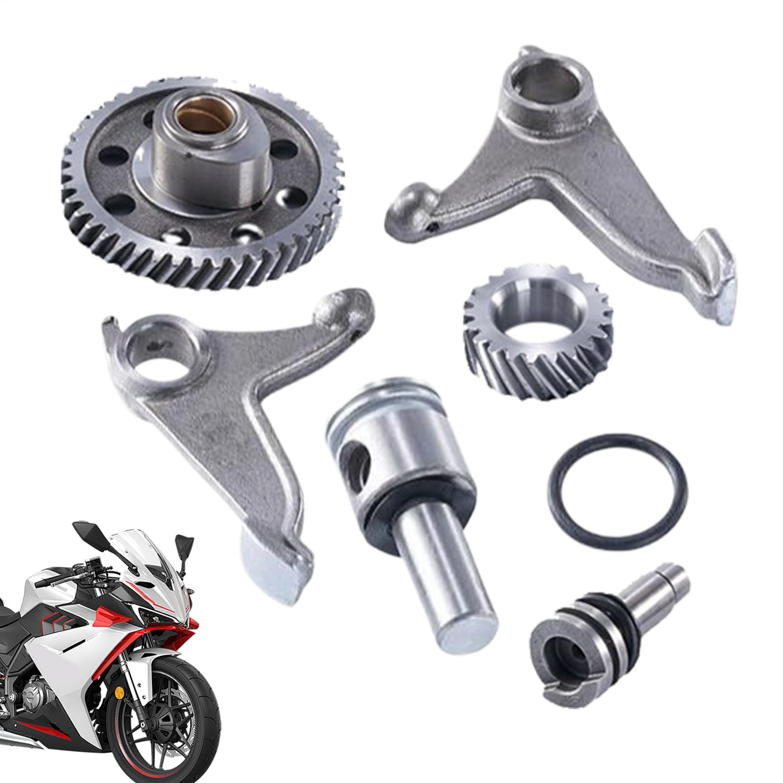Árbol de levas Racing y balancines de alta resistencia para mecánicos y preparadores de motos 8