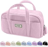 Vista 11 de Sooez Estuche grande para lápices, extra grande con 5 compartimentos, bolsa para bolígrafos de amplia apertura, organizador suave de gofres