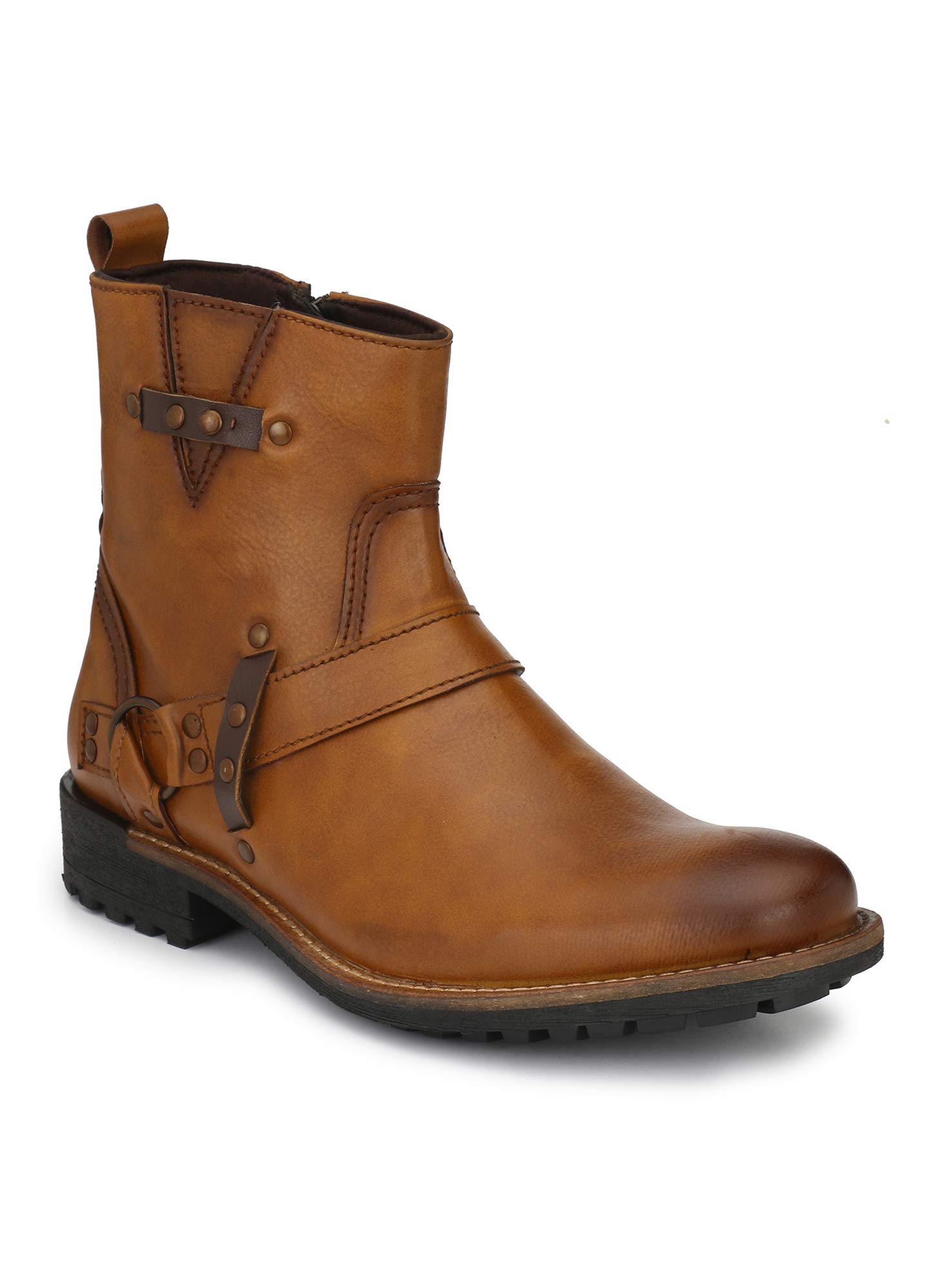 delize Men's Black/Brown/Tan Ankle Boots-picture-31