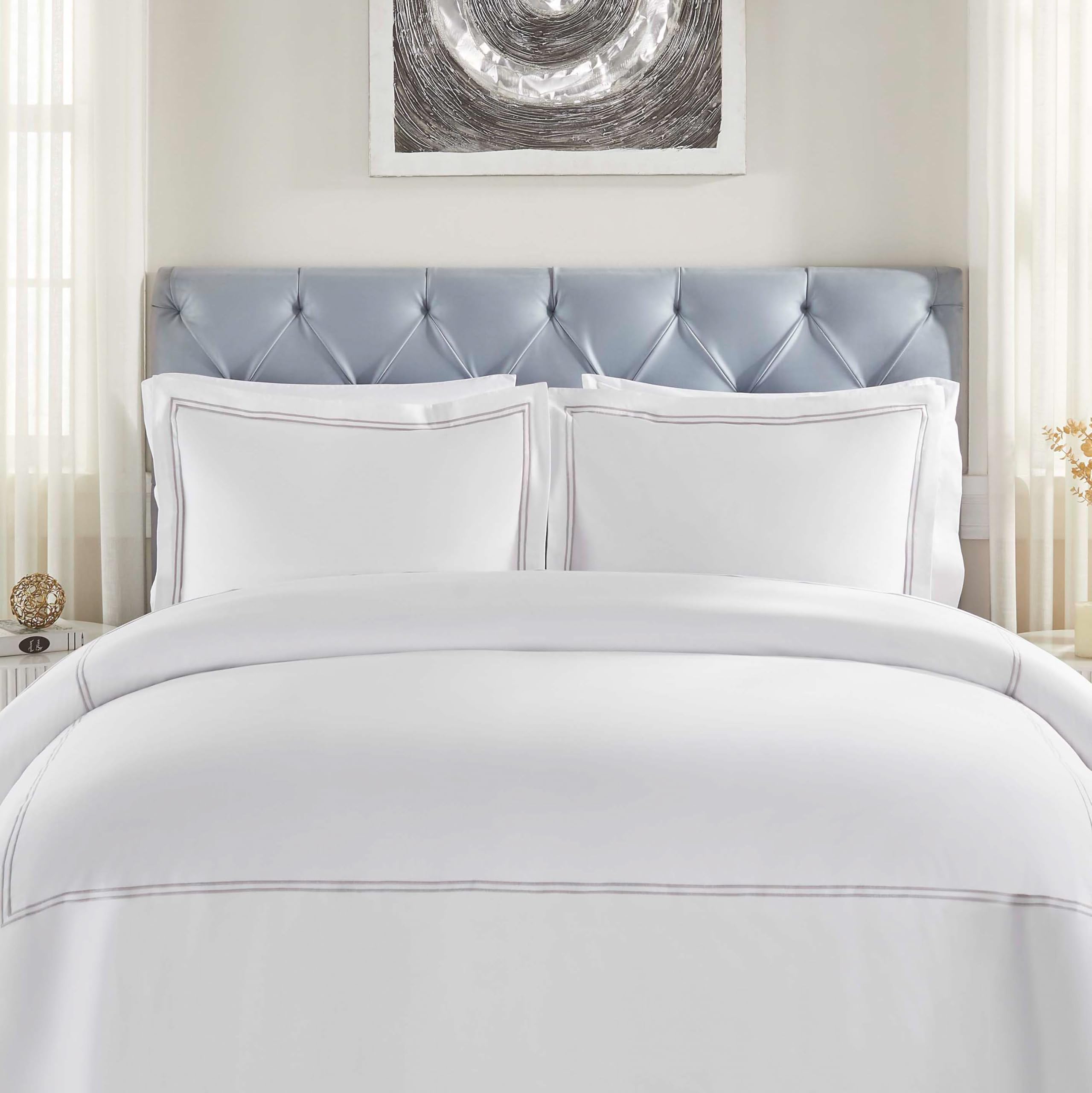Housse de couette 100% coton pour sublimer votre chambre double au quotidien