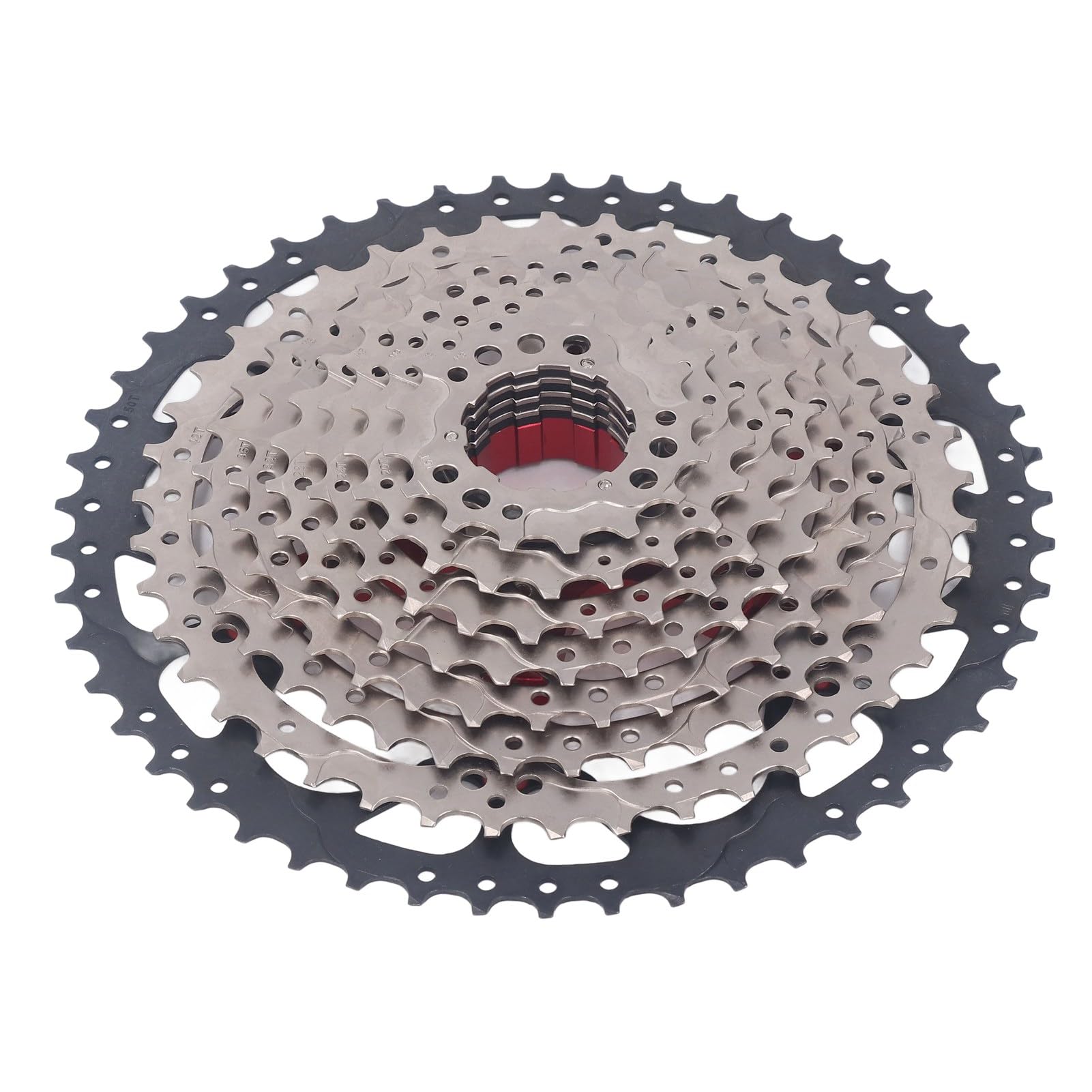 Kit cambio velocità bici 10 velocità 50T volano pignone deragliatore posteriore per mountain bike bici da strada cambio fluido manovella in lega di alluminio set ingranaggi corona (Corona 36T)