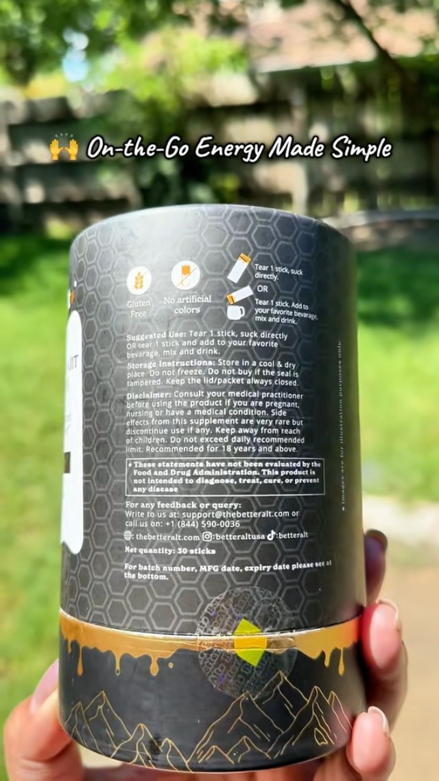 Watch Better Alt Pure Himalayan Shilajit Honey Sticks on Amazon Live