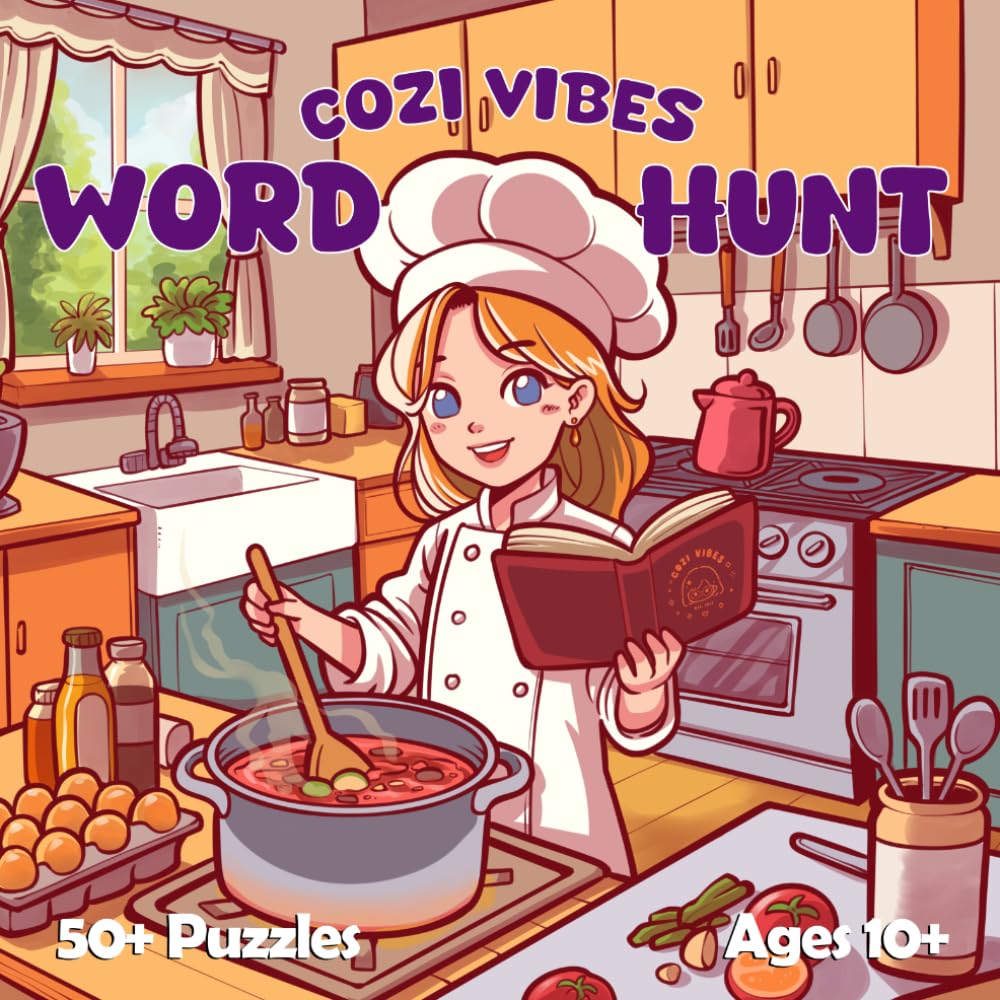 Cozi Vibes Food Word Hunt: Word Search Puzzles for Ages 10 and Up: Challenging Fun for the Whole Family (Cozi Vibes Word Hunts)