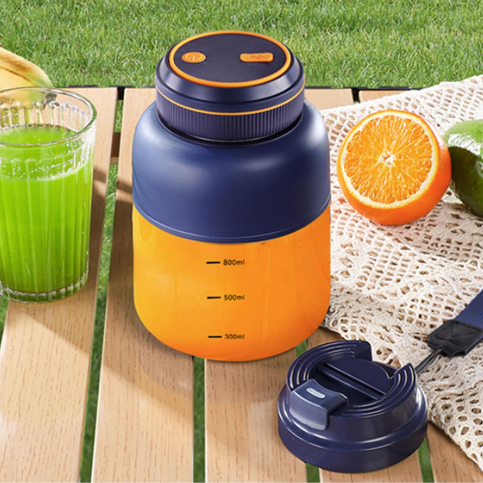Gobelet mélangeur portable pour milkshakes rechargeable 800/1300 ml grande capacité presse-agrumes portable pour cuisine grande capacité pour mélange à la maison