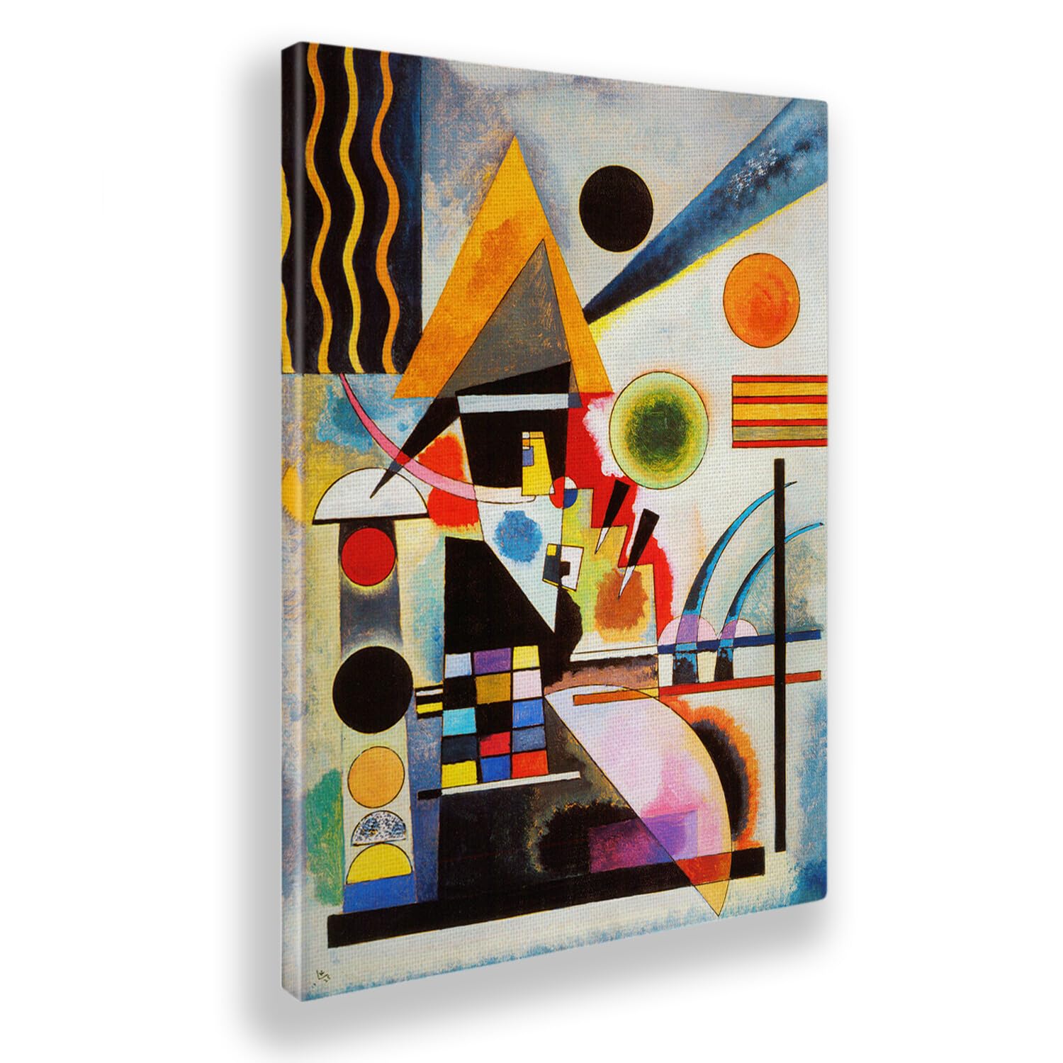 Vassily Kandinsky Schwingung Leinwand mit Standardrahmen 50x70 cm Moderne Gemälde