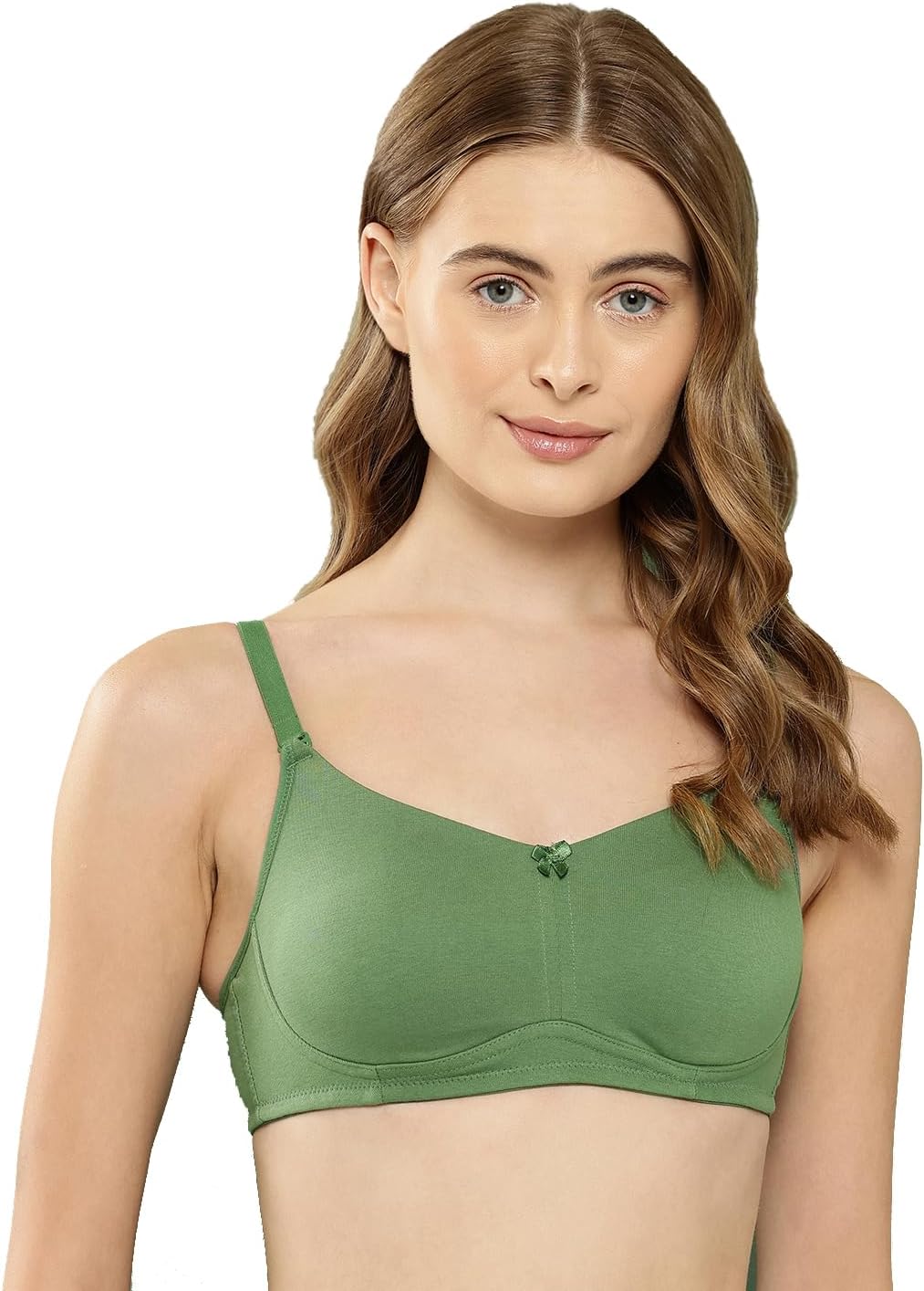 LEADING LADY Women Solid Bra | Full Coverage | Cotton | Non Padded | Non Wired | T-Shirt Bra | Adjustable Straps | Every Day Bra (Pack of 1)
