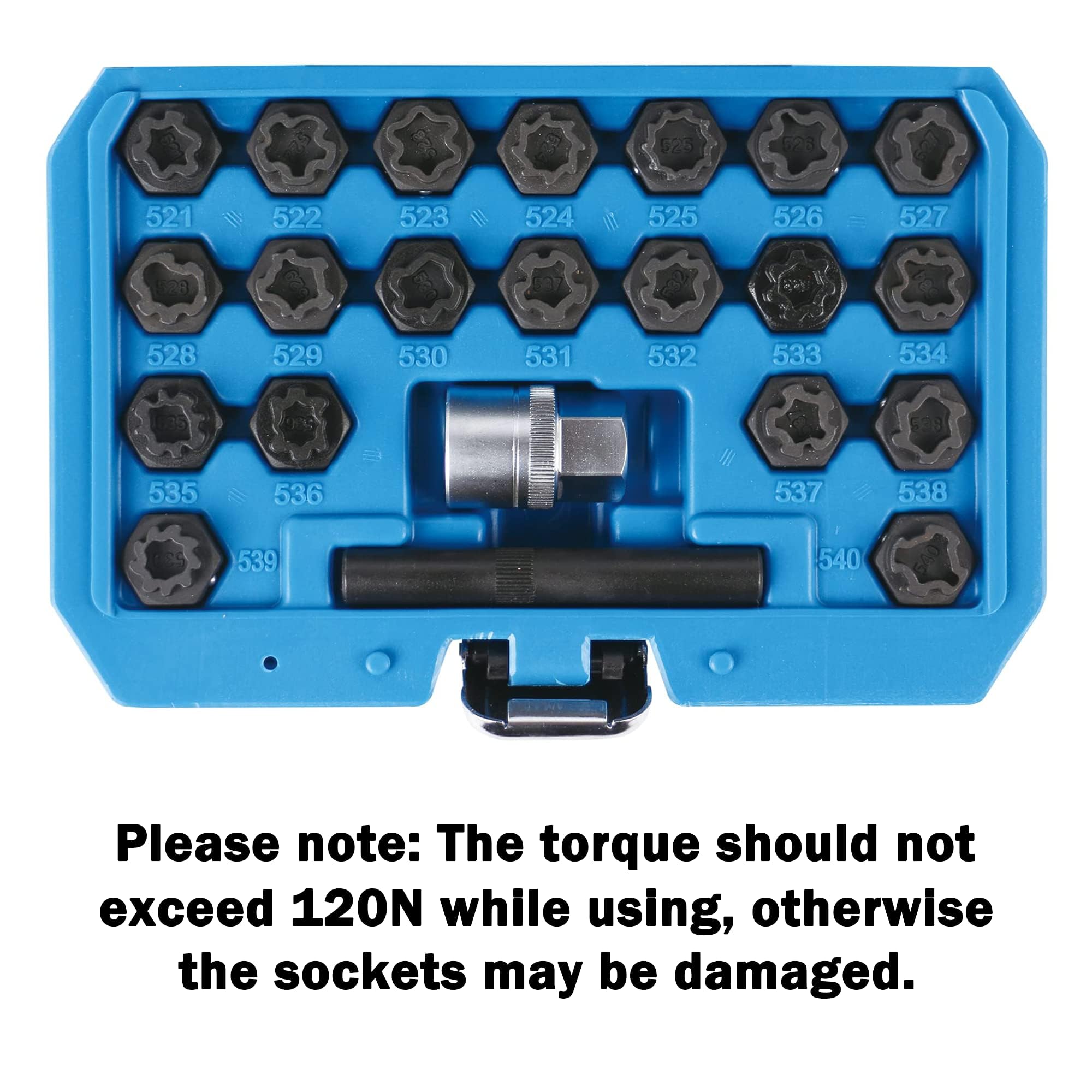 JEUCLEL 22PC Wheel Lock Nut Key Kit For VW Volkswagen - Anti-Theft Lug Nut Remover Tool Set
