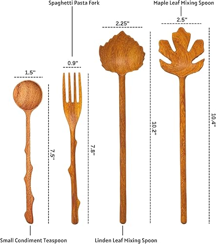 Miniatura 4 de Juegos de cucharas de madera con caja de madera 4 piezas regalos del día de San Valentín para mujeres regalos de cocina para mamá regalos de cocina