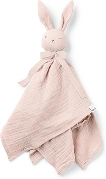 Elodie Details cozy Baby Comforter Cuddle Blanket Blinkie, essentials for Infant Babies and Toddlers, Newborn Gifts for Birthday Baby Shower in 100% Oeko-Tex Extra Soft Organic Cotton - Belle Pink