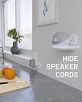 Vista 6 de ECHOGEAR Ocultador de cable de TV – Kit de gestión de cables mini en pared de 2.5 pulgadas, corrector de cables para televisores montados