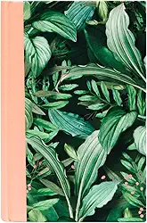 Bíblia Da Mulher De Fé, NVI, Capa dura, tecido rosa e folhagem