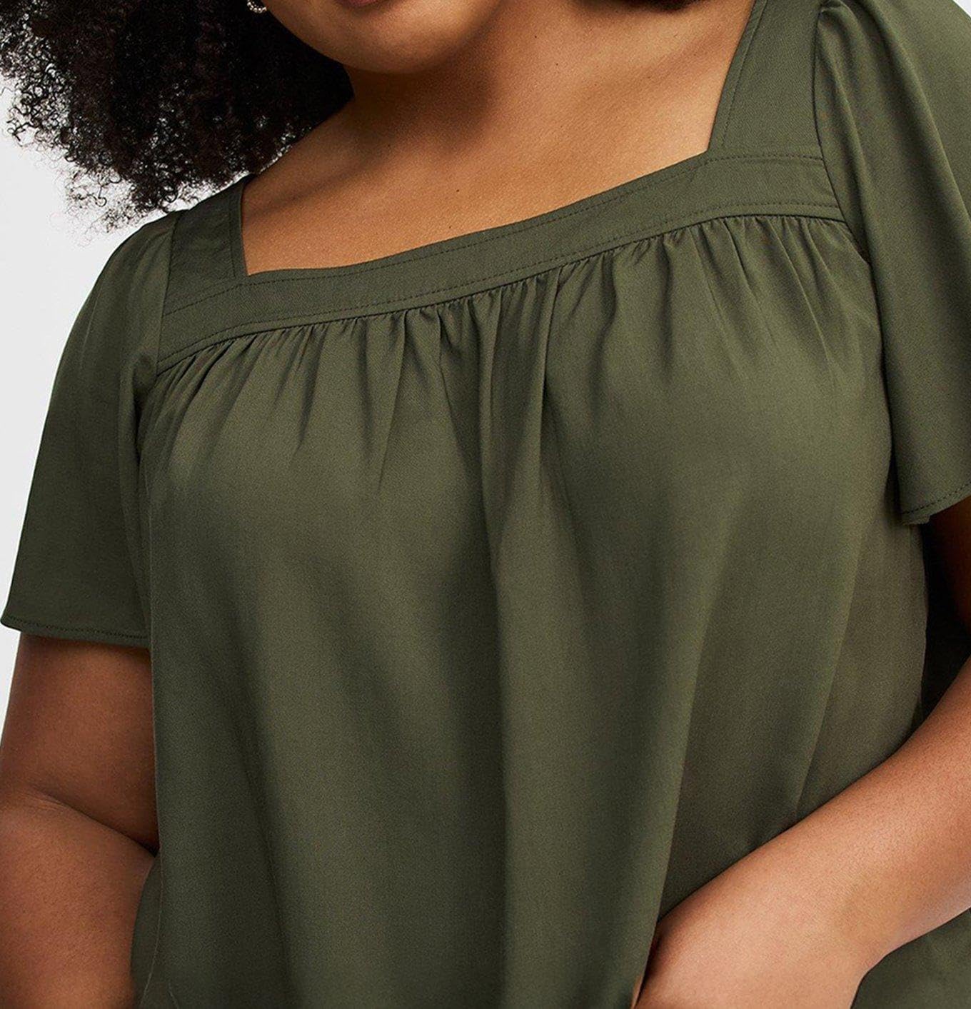 Torrid Women's Plus Size Challis Flutter Sleeve Top - Image 5