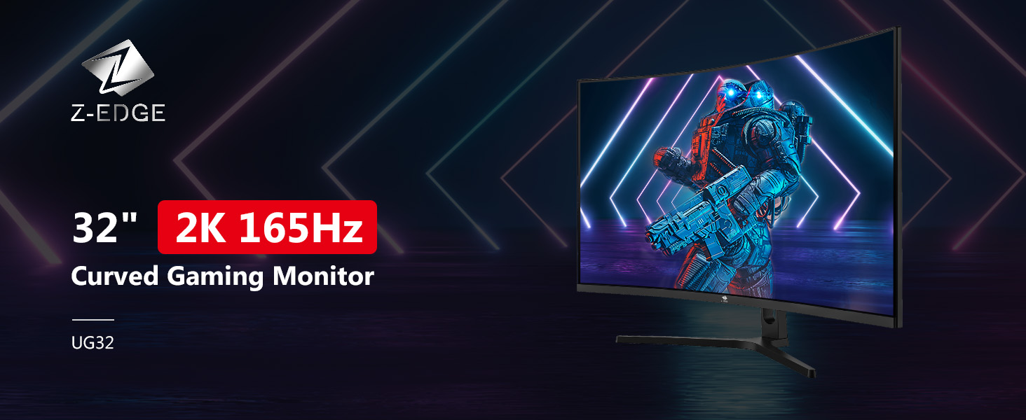 Amazon.com: Z-Edge 32 inch Curved Gaming Monitor, QHD 1440P