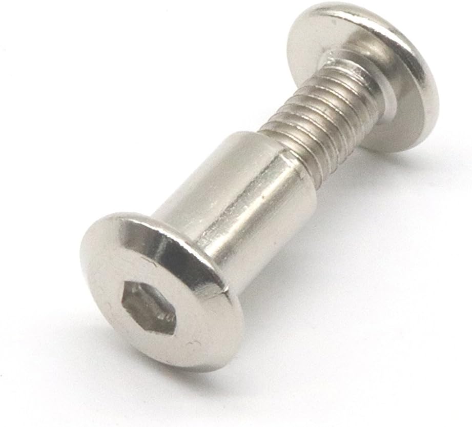 binifiMux 10Set M6x30mm Rivet Countersunk Hex Socket Cap Bolts and Hex